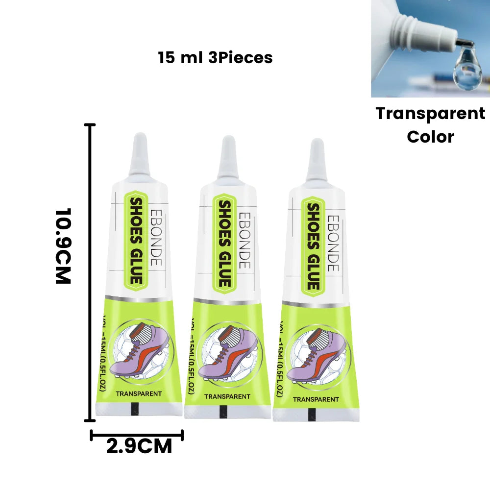 Professional Strength Shoe Glue Waterproof Quick Dry Adhesive for Leather Boots Sneakers Repair DIY Home Fix Kit (15ml or 50ml)