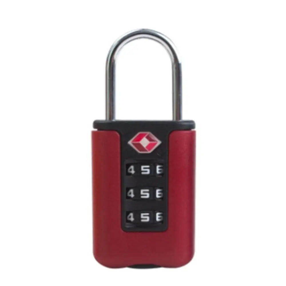 Durable TSA 3 Digit Combination Lock Anti-theft Security Tool Customs Password Lock Contrast Color Padlock Travel
