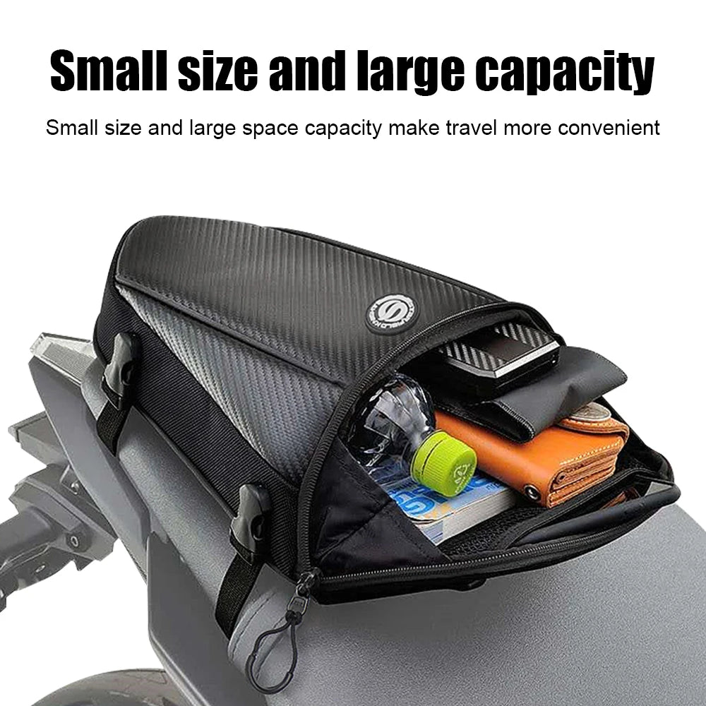 Motorcycle Saddlebag Tail Bags Storage Shoulder Bag Waterproof With Strap Set Rear Seat Backpack Large Capacity Moto Accessories