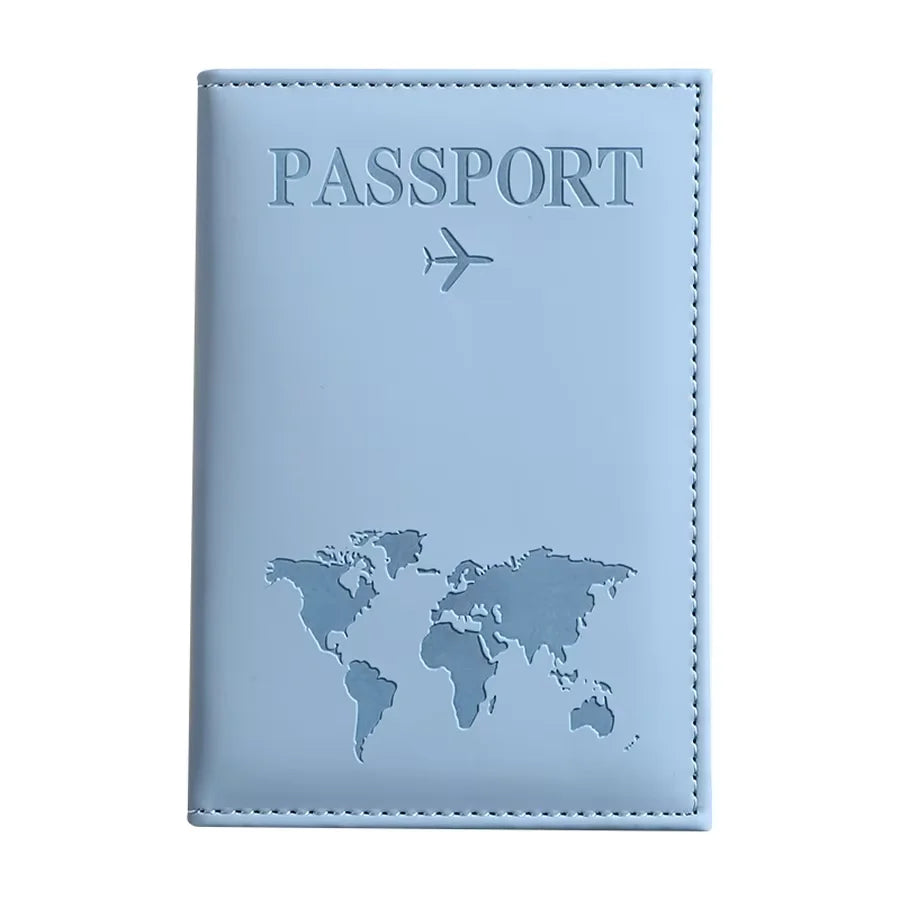 Vintage RFID Passport Cover for Women & Men - Multi-Function PU Leather Wallet Case with ID/Bank Card Slots, Travel Accessory