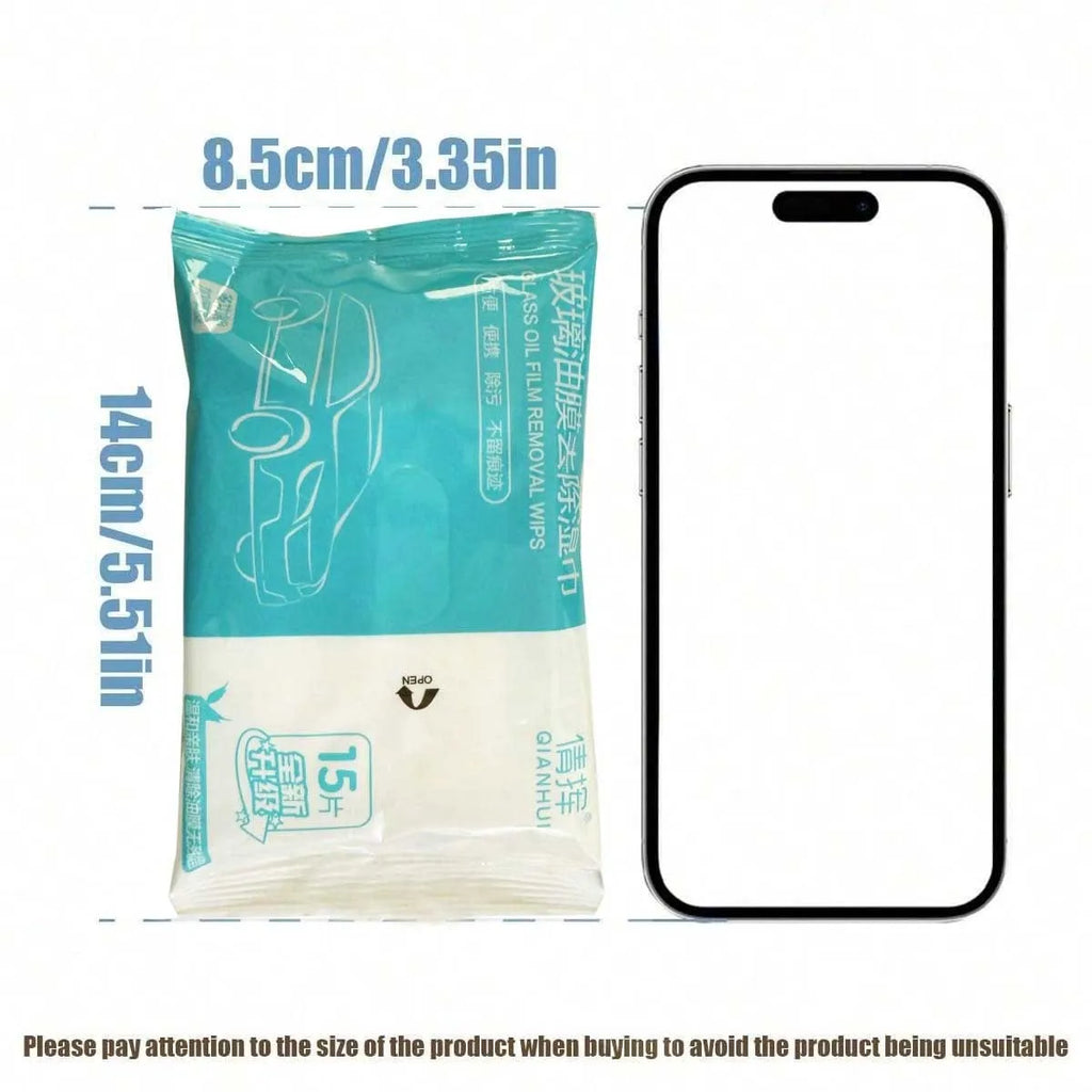 3pcs car cleaning wipes - detergent, gentle on the hands, non abrasive paper material for car interior care