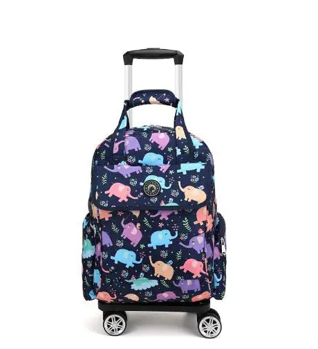 Women Carry On Rolling Duffel Bag with wheels Women travel trolley bag wheeled Backpack bag Travel Luggage Suitcase Baggage Bag