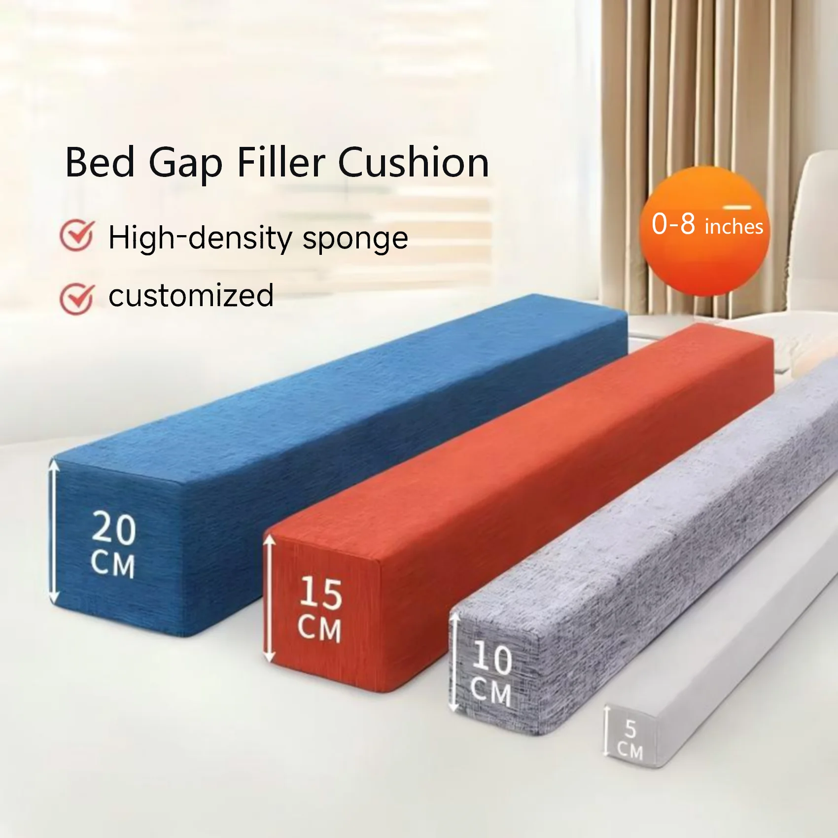 Mattress Bed Filler Bed Extender Headboard Pillow Closed Gap Between Mattress Headboard and Wall Bed Cushion/Sofa Pad