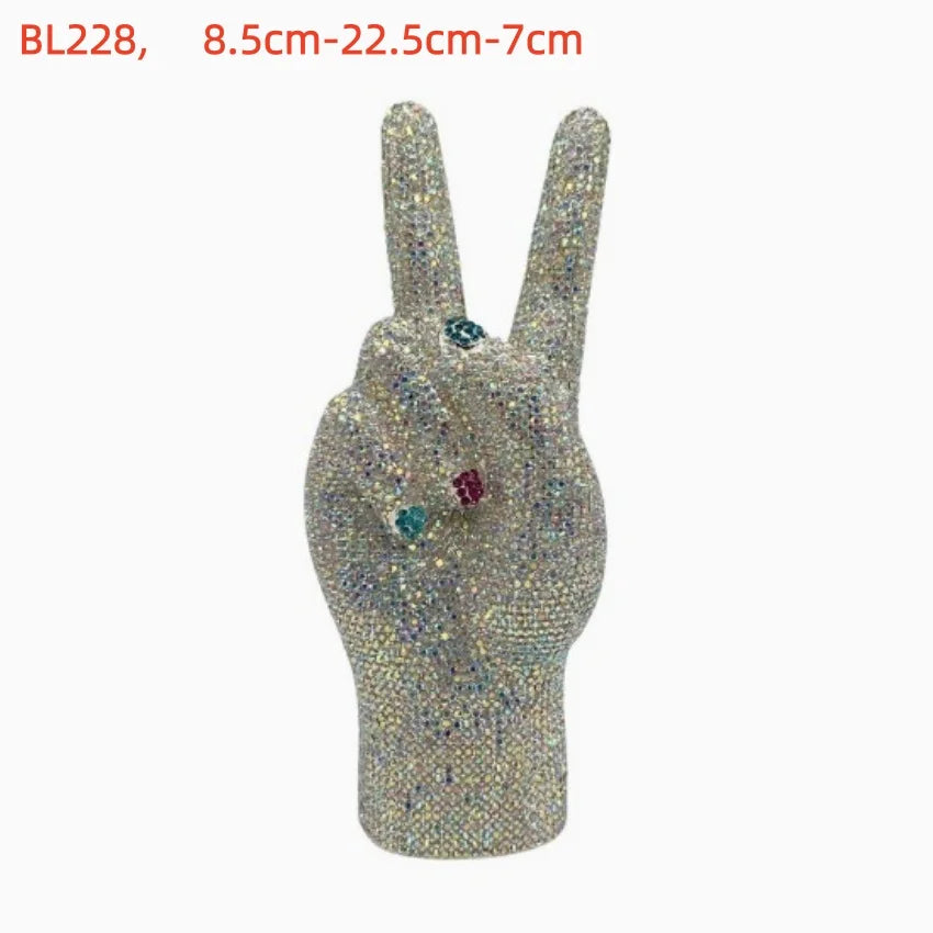 2026 Sparkly Diamond Dinner Bag Hollow Rhinestone Banquet Clutch Bag Women Evening Party Wedding Bridal Purse Rhinestone Handbag