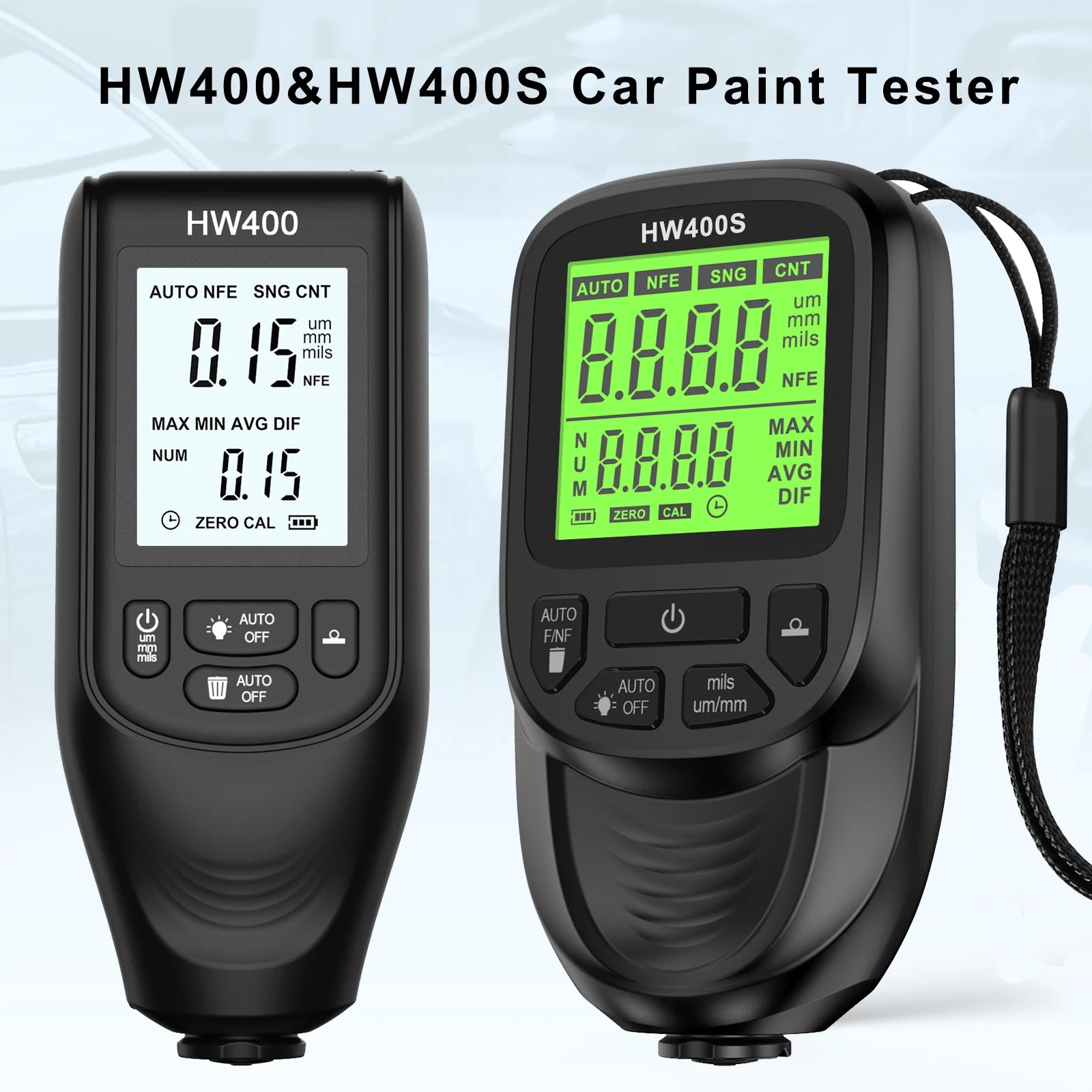 2025New Car Paint Thickness Tester Auto Film Coating Thickness Gauge Meter Manual Paint Tool Coating Test Accessories for Fe/NFE