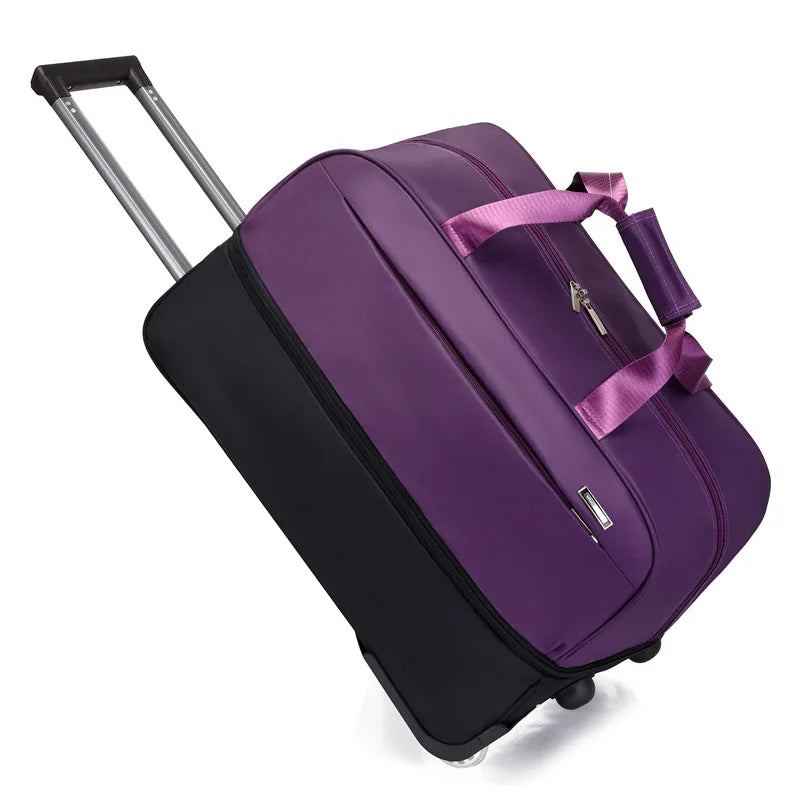 Large Capacity Travel Trolley Bags Rolling Luggage waterproof Oxford cloth Suitcase Travel Bag With Double Wheels valises