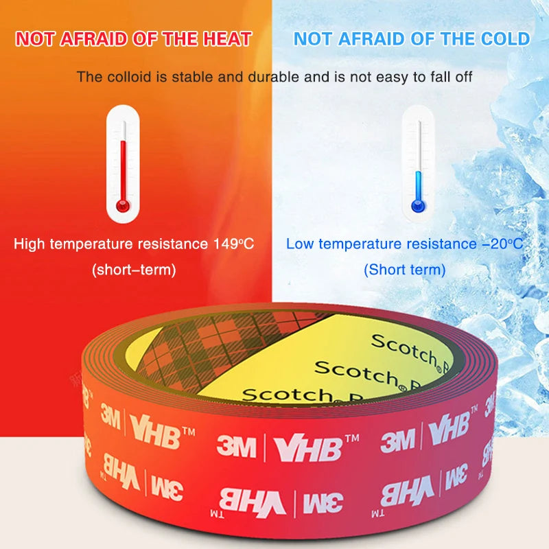 3M Double-Sided Tape VHB5952 Thickness Strong Foam Tape Adhesive Foam Tape Sticky DoubleSided Tape Traceless Waterproof