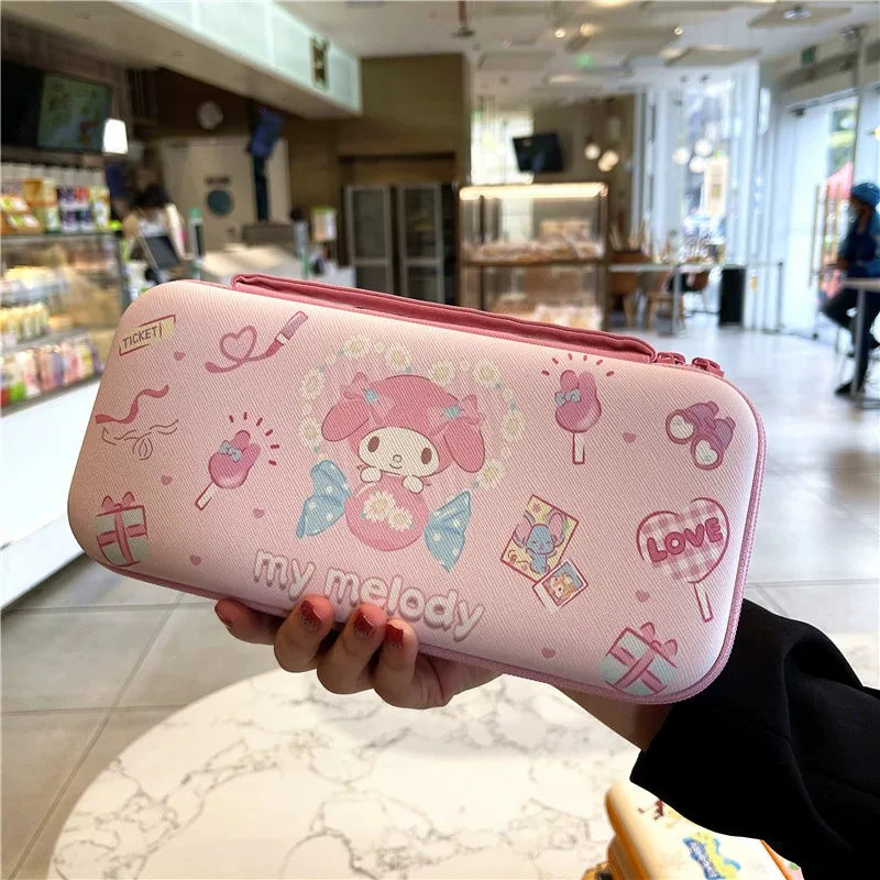 Cartoon Anime Storage Bag For Nintendo Switch Oled Game Console Case Travel Carrying Handbag JonCon Protective Cover Accessories
