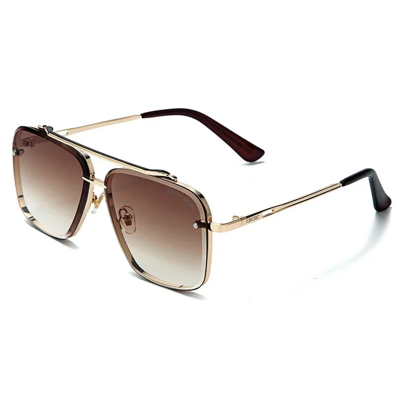 CH Elegant Large Frame Luxury Sunglasses Women Fashion Beach Classic Simple Light Versatile Eyewear