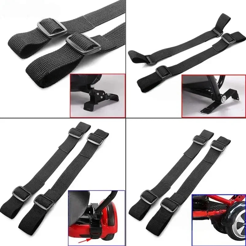 1Set Width Adjustable PP Nylon Webbing Strap For Hoverboard Kart HoverKart Seat Attachment Replacement With Tri-Glide Buckle Kit