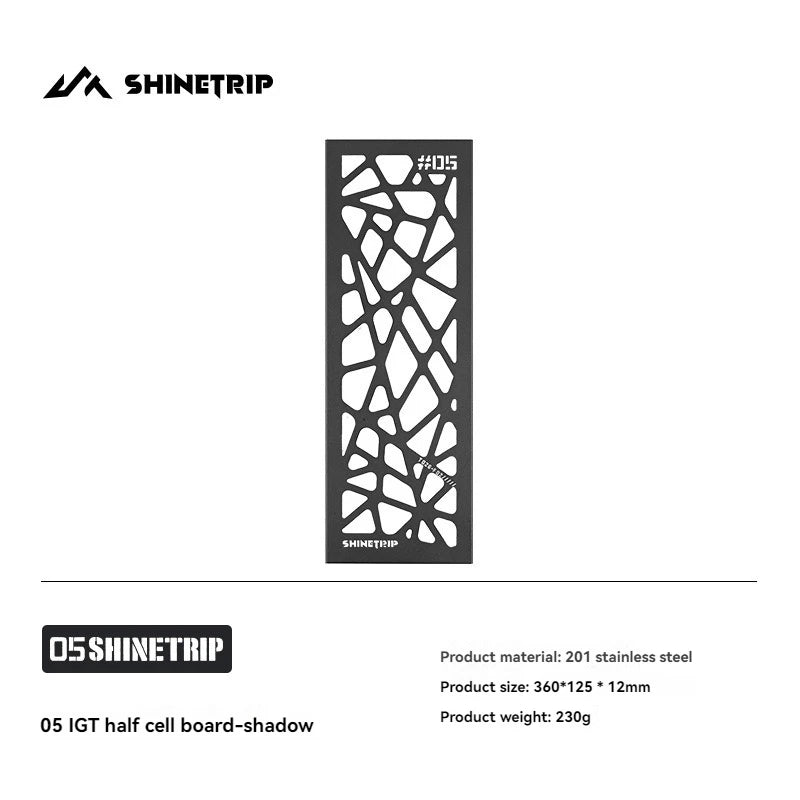ShineTrip Stainless Steel IGT Modular Insert Panel—DIY Tactical-Style Expansion With Ambient Appeal