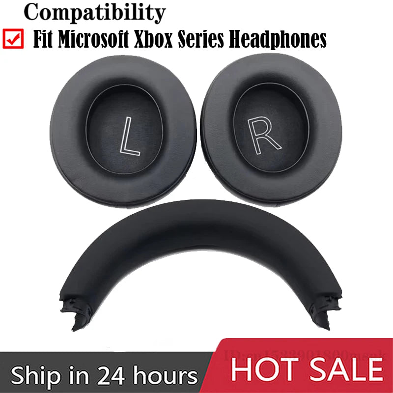 Gaming Headphone Earpads Memory Foam Ear Pads Headband for Microsoft Xbox Series Wireless Gaming Headsets Earmuffs Hood Beam Pad