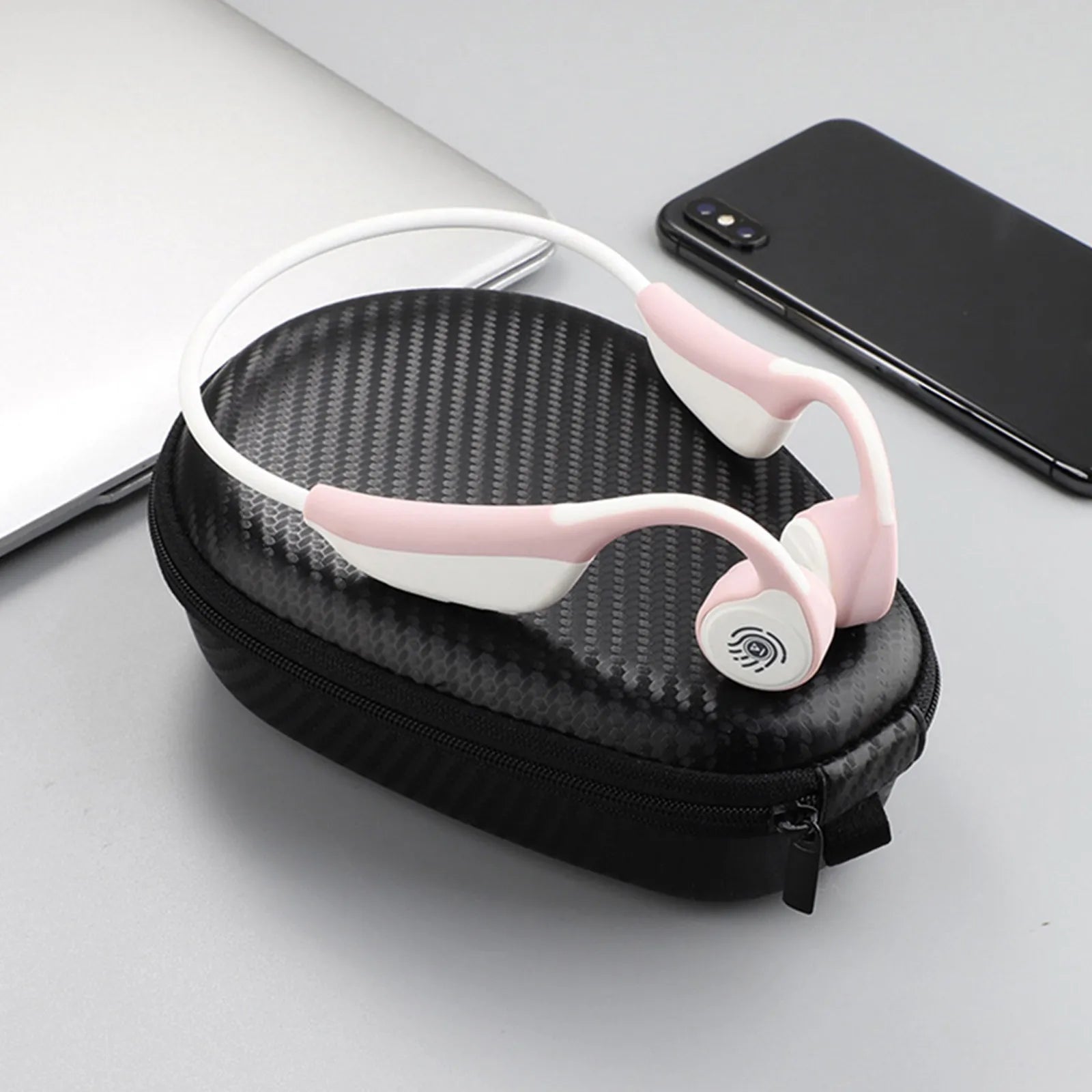 1Pcs Bone Conduction Headphone Carry Case Compact Protective Storage Bag Compatible for Aftershokz Headset Accessories