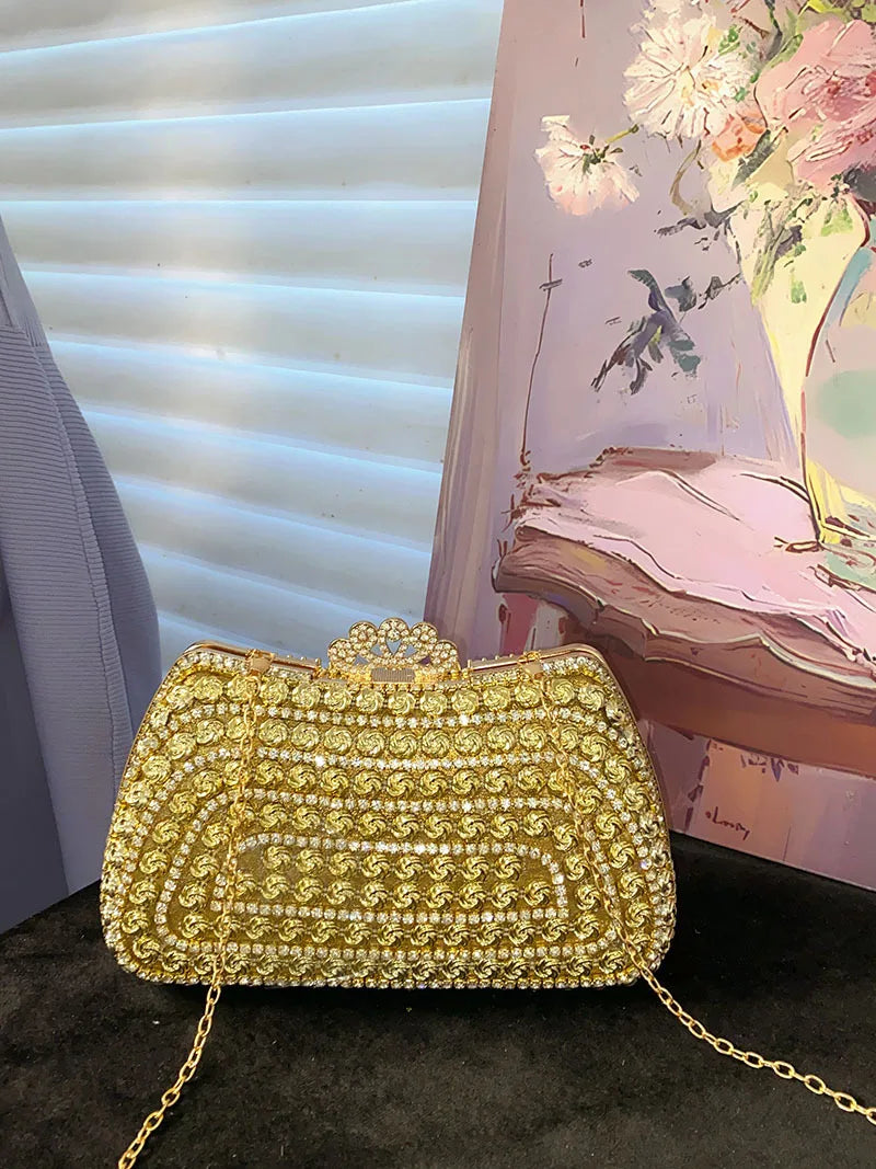 Women's Diamond Handbags Rhinestones Evening Bags Bridal Stones Clutch Purse Lady Clutches Bags Party Wedding
