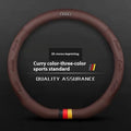 Car Steering Wheel Cover for Audi ABT A1 A2 A3 A4 A5 A6 A7 A8 Q2 Q3 Q4 Q5 Q7 Q8 TT RS3 RS4 RS5 RS6 RS7 S3 S4 S5 S6 S7 S8 S Line
