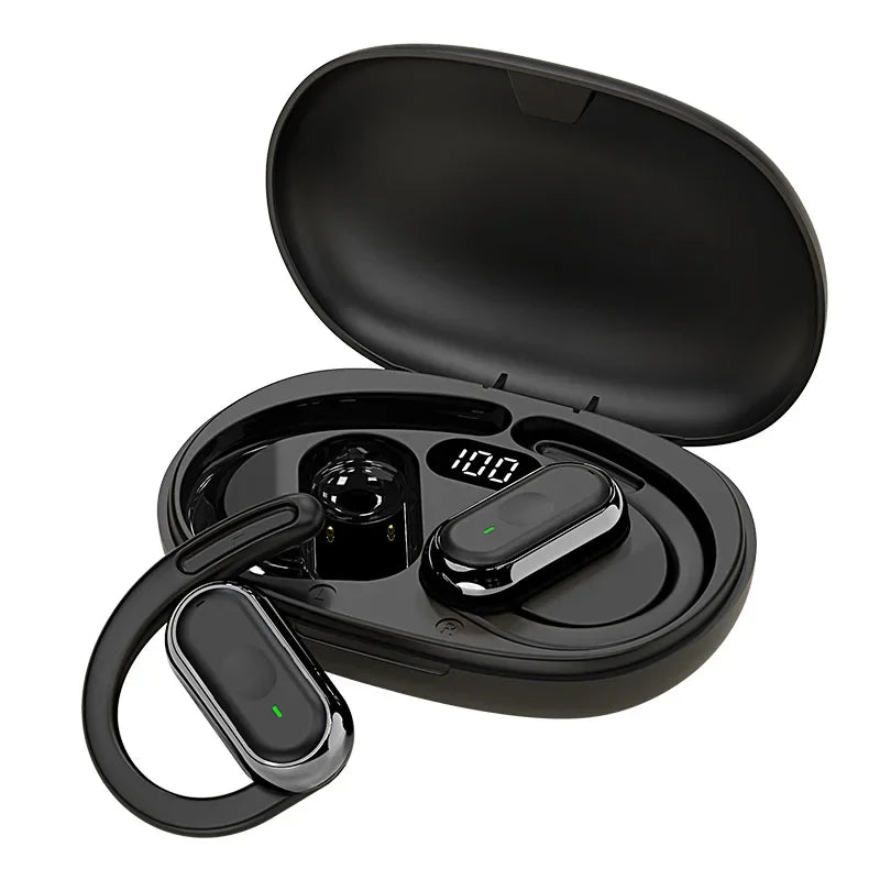 KEBIDUMEI Open-Ear Bluetooth 5.4 Earphones Ear Hook TWS Wireless Headphones IPX6 Waterproof Headsets HiFi Stereo Sports Earbuds