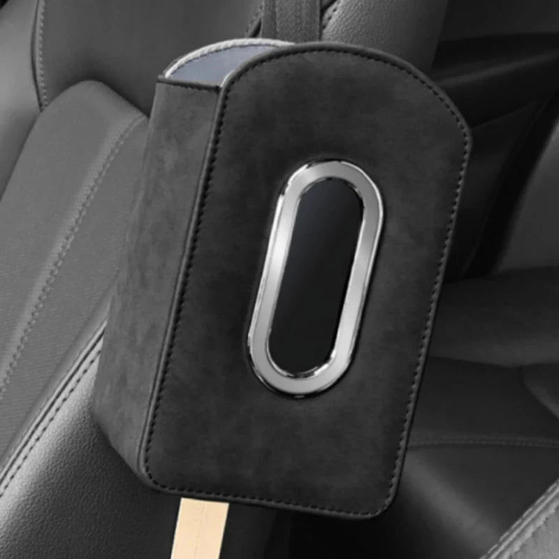 Luxury Retro Suede Car Hanging Tissue Box Universal Auto Back Seat Paper Tissue Storage Bag        Can you recommend some car se