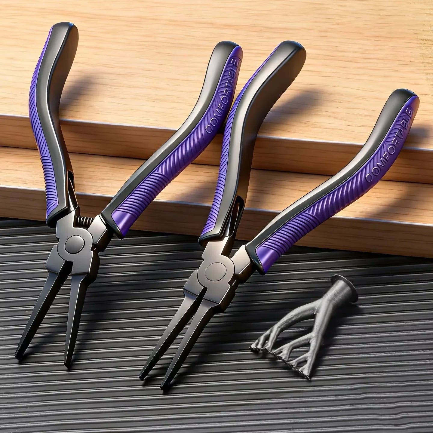 Ultralight CR-V Alloy Steel 3D Printing Support Removal Pliers with Ergonomic Comfort Grip and Flat Head Precision Cutting
