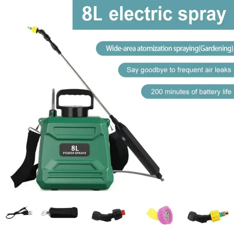 NEW Electric Sprayer Portable Agricultural Sprayer for Home High-Pressure Pesticide Sprayer Garden Watering Flower Mist Machine.