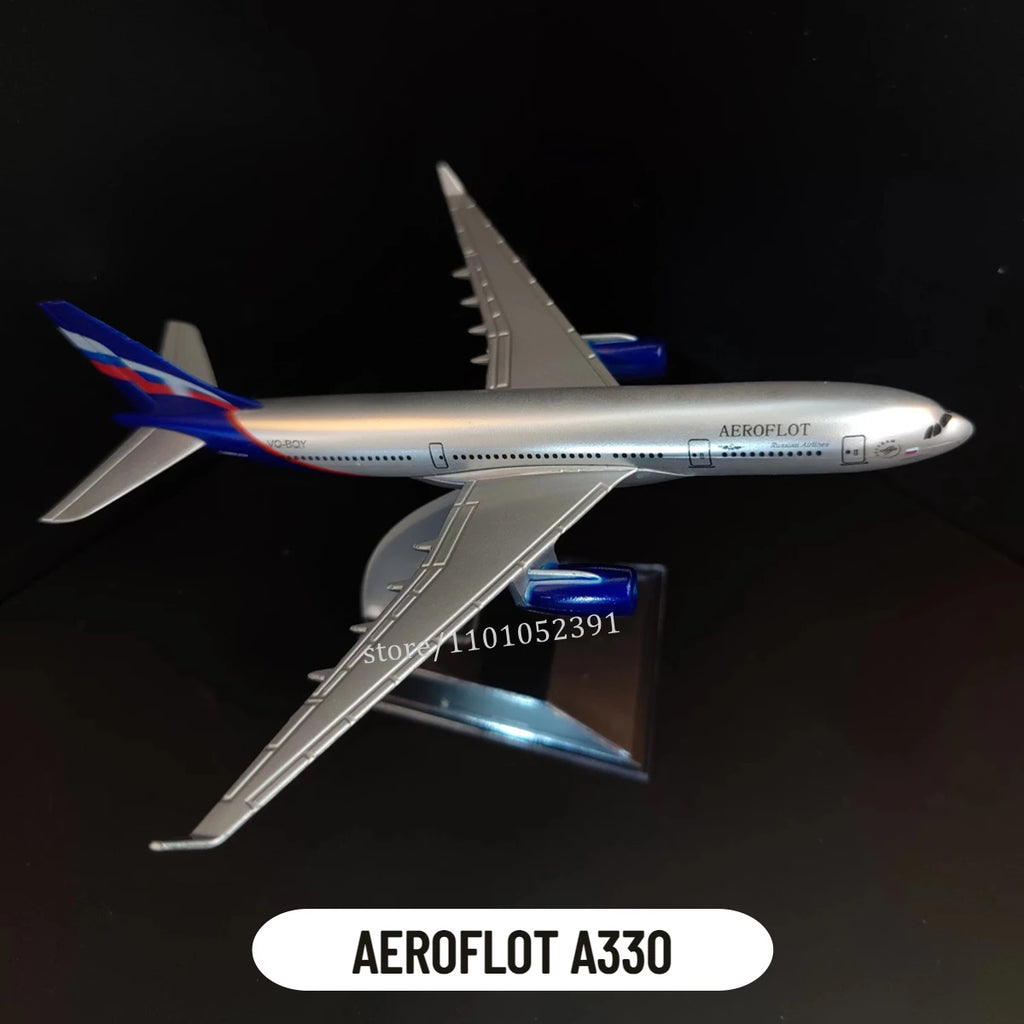 Scale 1:400 Metal Diecast Airplane Replica 15cm Airlines Boeing Airbus Model Aircraft 320 350 380 747 777 787 Miniature Toy