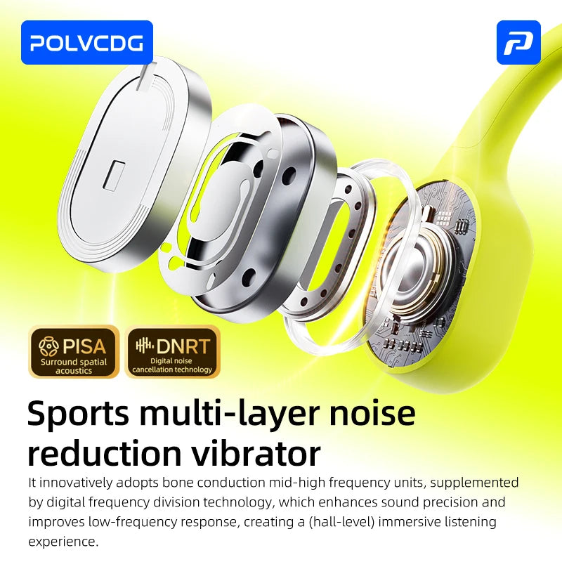POLVCDG 8G Memory Bone-Conduction Sports Swimming Headphones IPX8 Waterproof Bluetooth 6.0 Running Headphones 2026 New Model X9