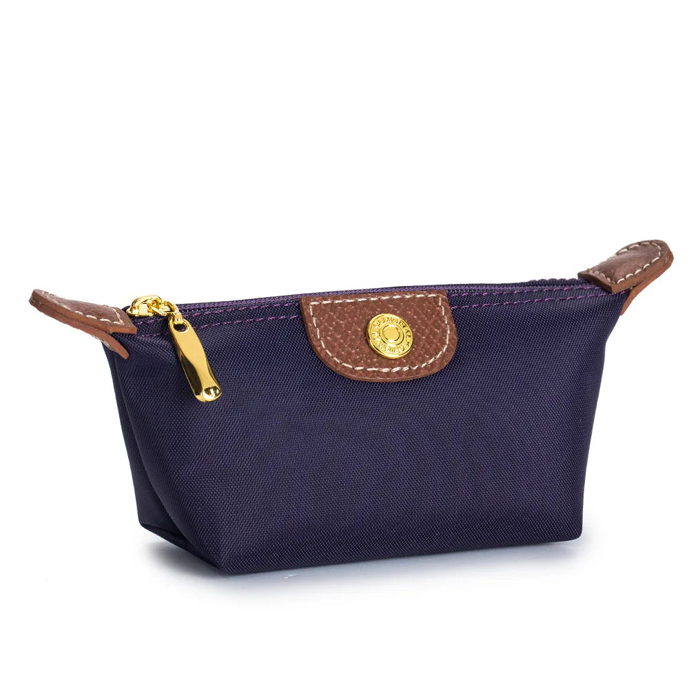 Mini Dumpling Coin Purse Fashion Nylon Makeup Bag Lightweight Portable Lipstick Earphone Storage Case Ins Style Women's Wallet