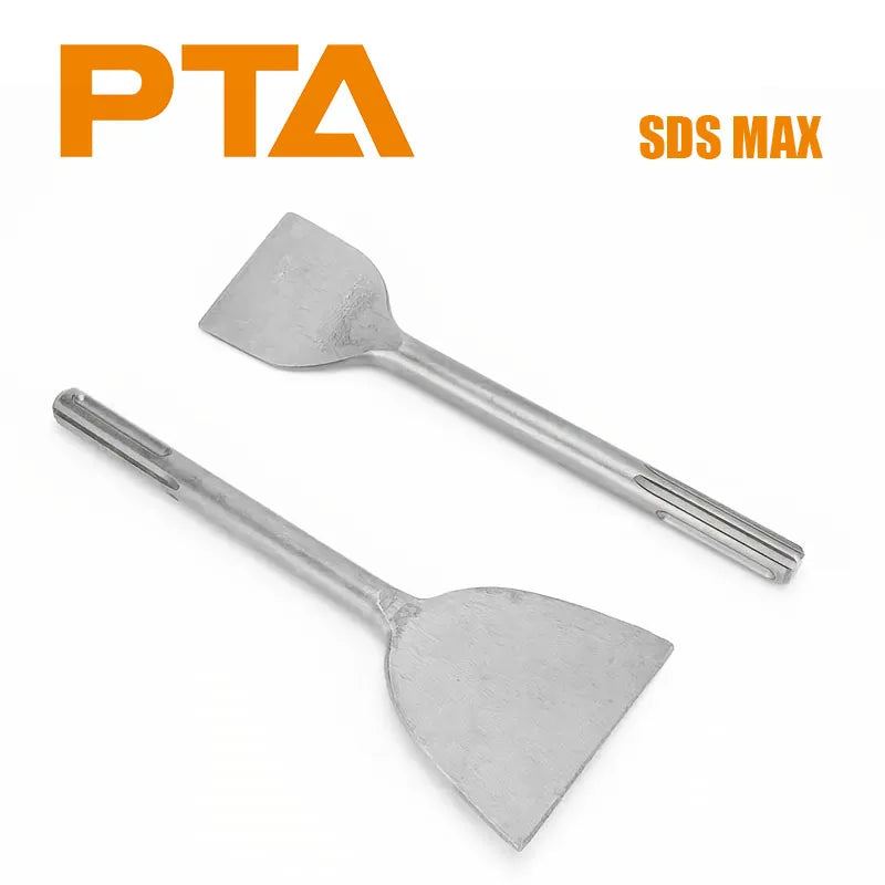 SDS MAX Shank Slotting Flat Chisel Steel Silver Impact Drill Bit Wear-resistant High Hardness Electric Hammer Drill Bit