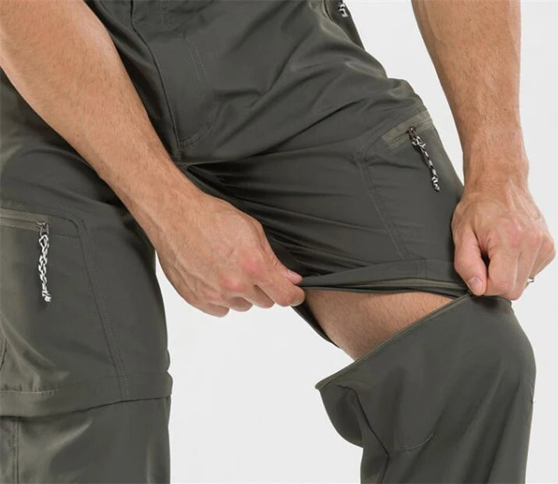 Hiking Pants Men Summer Quick Dry Outdoor Waterproof Breathable Trousers Tactical Travel Camping Trekking Remove Trousers Shorts