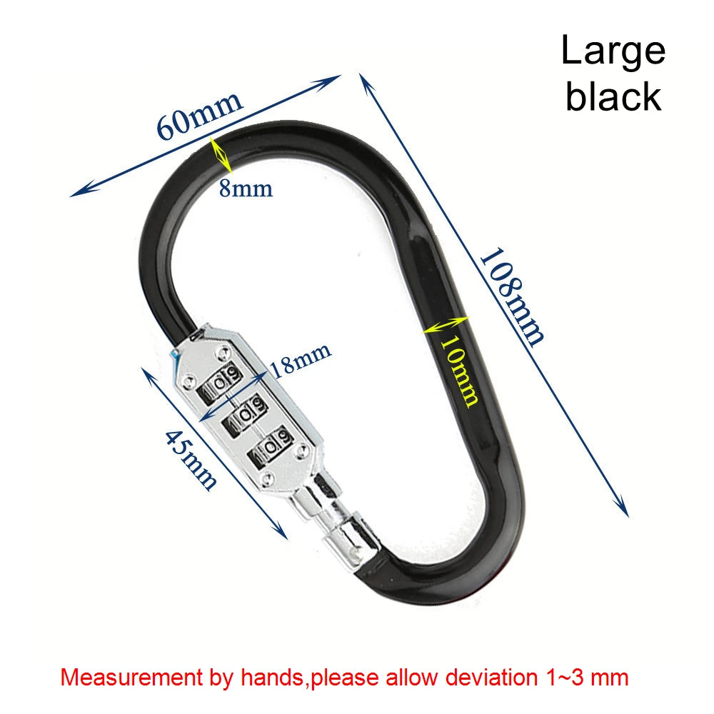 Code Number Lock 3 Digit Dial Combination Padlock Luggage Zipper Bag Backpack Handbag Suitcase Drawer Outdoor Firm Durable Locks