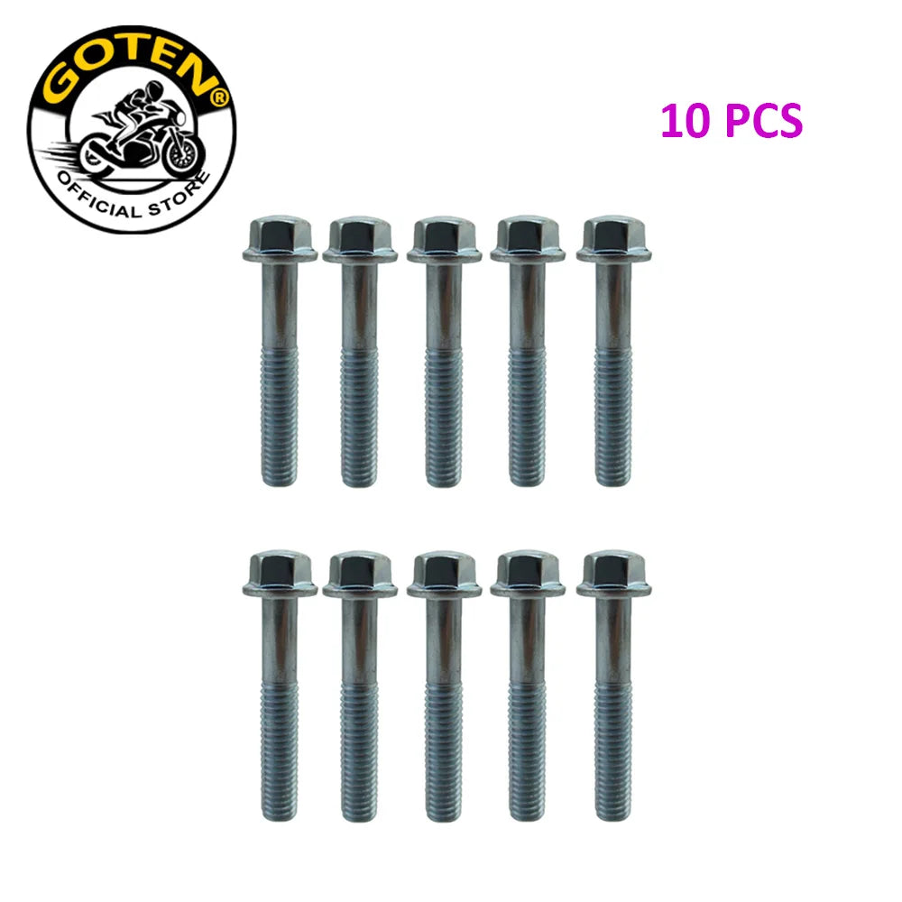 Goten Flanged Hex Bolt M6 x 35mm For Pit Dirt Bike ATV Quad go kart Engine