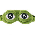 3D Sad Frog Sleep Mask Natural Sleeping Eyeshade Cover Shade Eye Patch Women Men Soft Portable Blindfold Travel Eyepatch