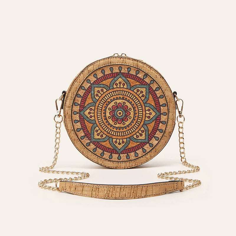Crossbody Bags Simiaduo Multi-Element Retro Ethnic Style Elliptical Chain Bag For Women