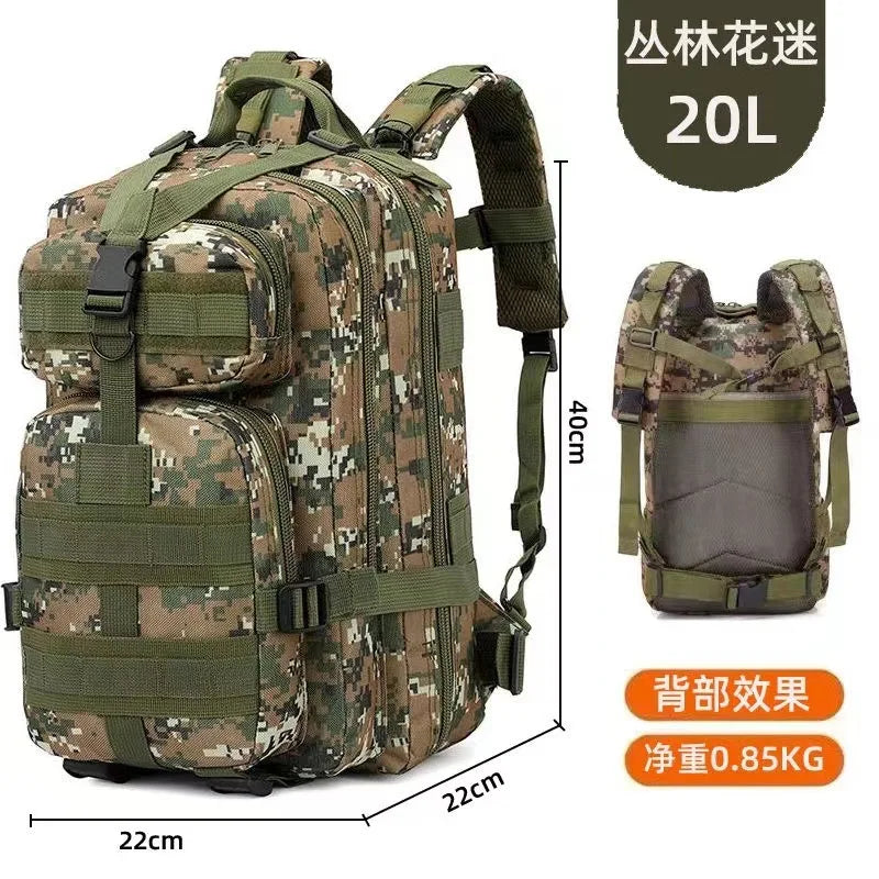 20L/45L 1680D Nylon Waterproof Trekking Fishing Hunting Bag Backpack Outdoor Rucksacks Tactical Sports Camping Hiking