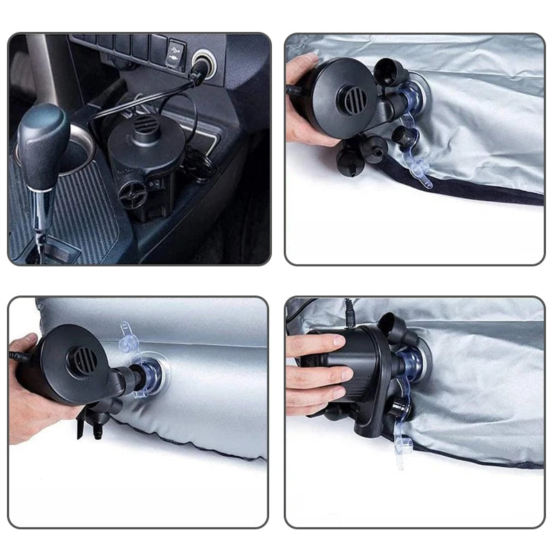 Car Travel Inflatable Mattress Back Seat Sleeping Gap Pad Mattress Air Cushion Portable Rear Part Seat Bed Camping Accessories