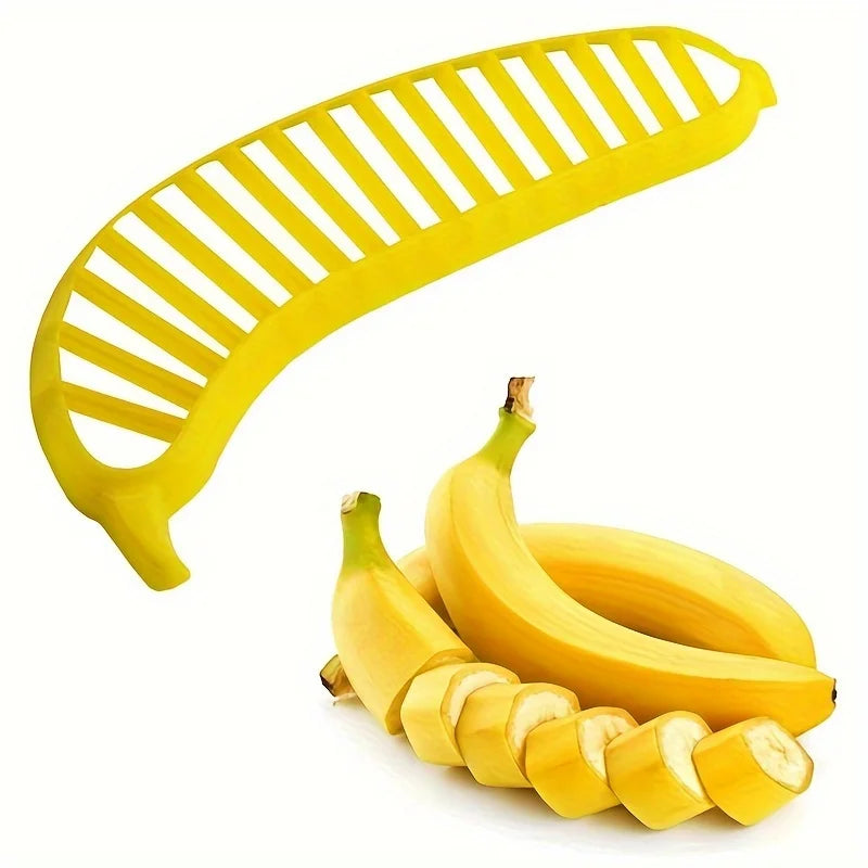 1pc,Fruit Slicer - Reusable Banana,and Egg Slicer - Washable Kitchen Gadget for Dorm Essentials and Kitchen Tools
