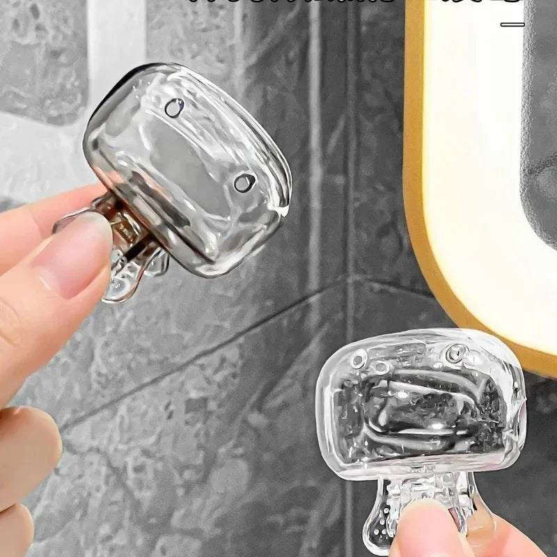 Toothbrush Head Covers - Travel Protector Cap Case, Color Combo Clip for Household & Camping, Durable Plastic Portable