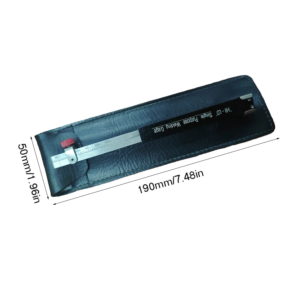 The small height gauge welding inspection ruler HI-LO is a dedicated internal welding ruler in metric/imperial size