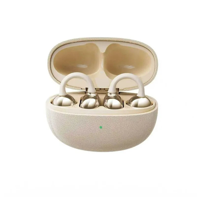 KEBIDUMEI Wireless Earphone Clip on Earbuds Open Ear Wireless Bluetooth 6.0 Headphone 30H Playtime For Fitness Waterproof IPX4