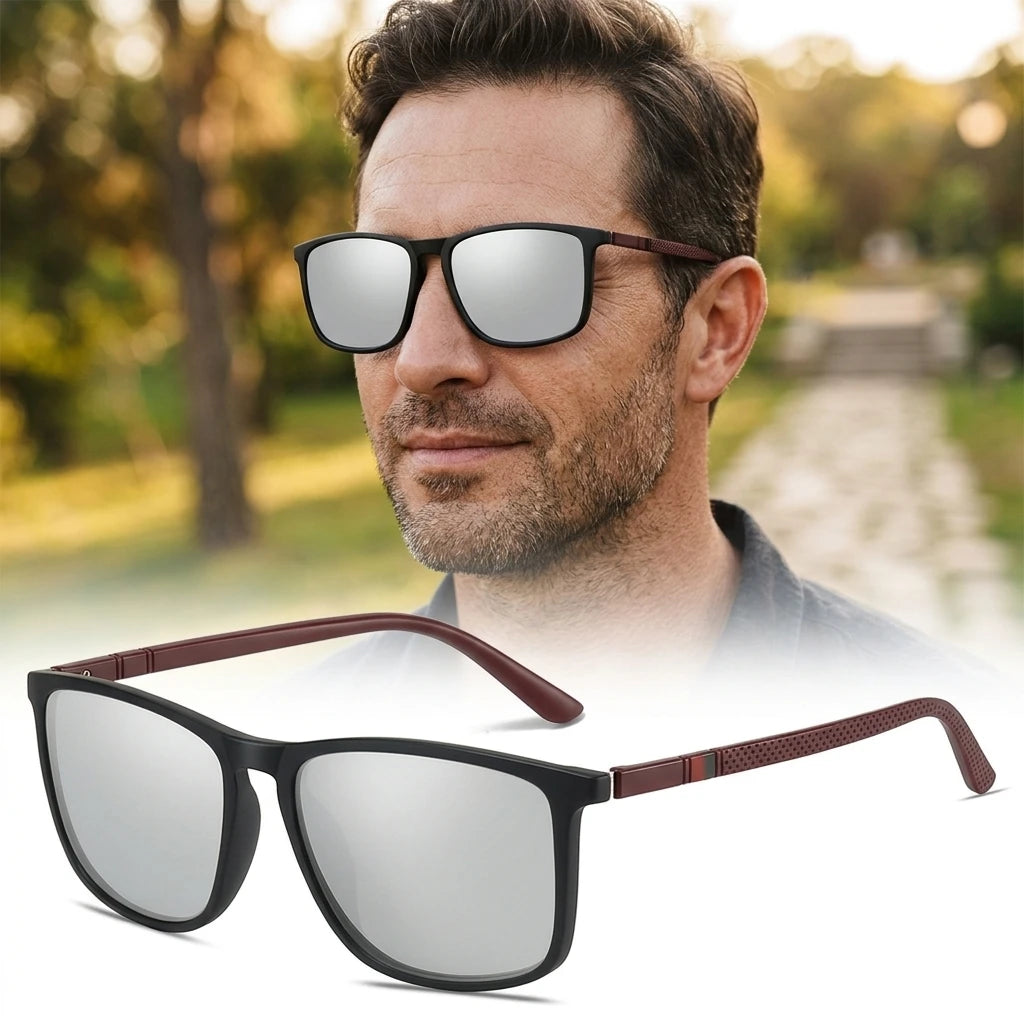 Unisex Polarized Sunglasses TR90 Frame UV400 Outdoor Driving Cycling Fishing Sport Mirror Lens Sun Glasses