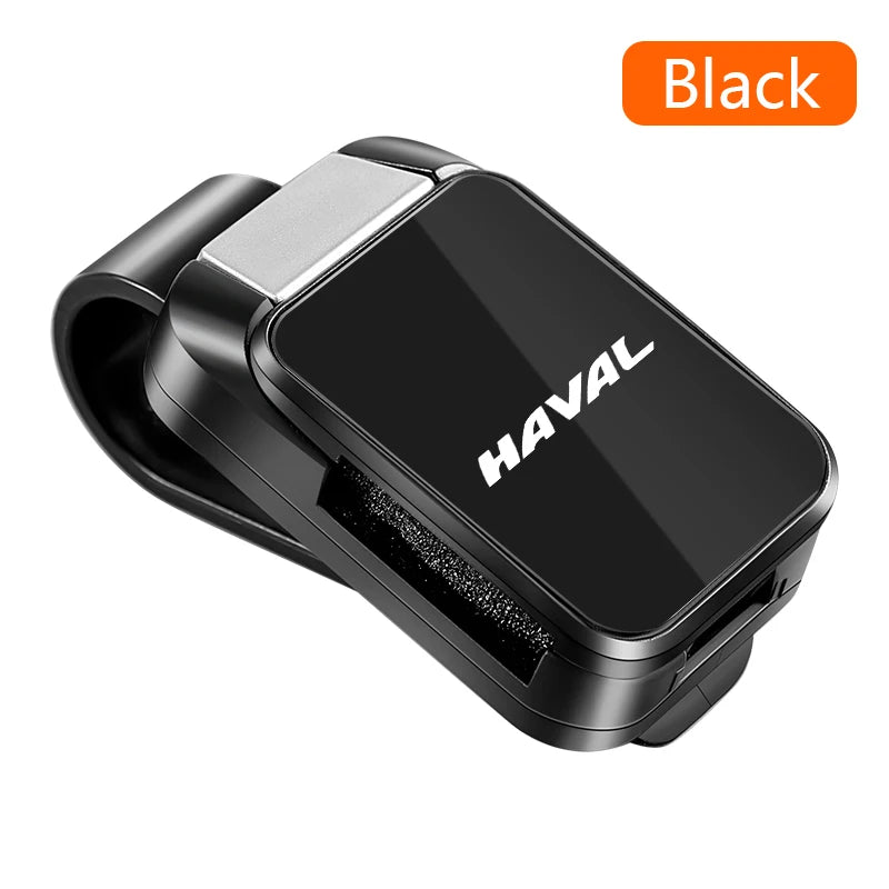 For Haval F7 H6 H2 H3 H4 H5 H9 M6 F5 F9 Car Sun Visor Glasses Clip One-hand Pressing Eyeglasses Holder Car interior accessories