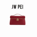 JW PEI Premium genuine leather handbag,Minimalist style Women's Shoulder Bag with zipper.Fashion Lightweight Crossbody bag.
