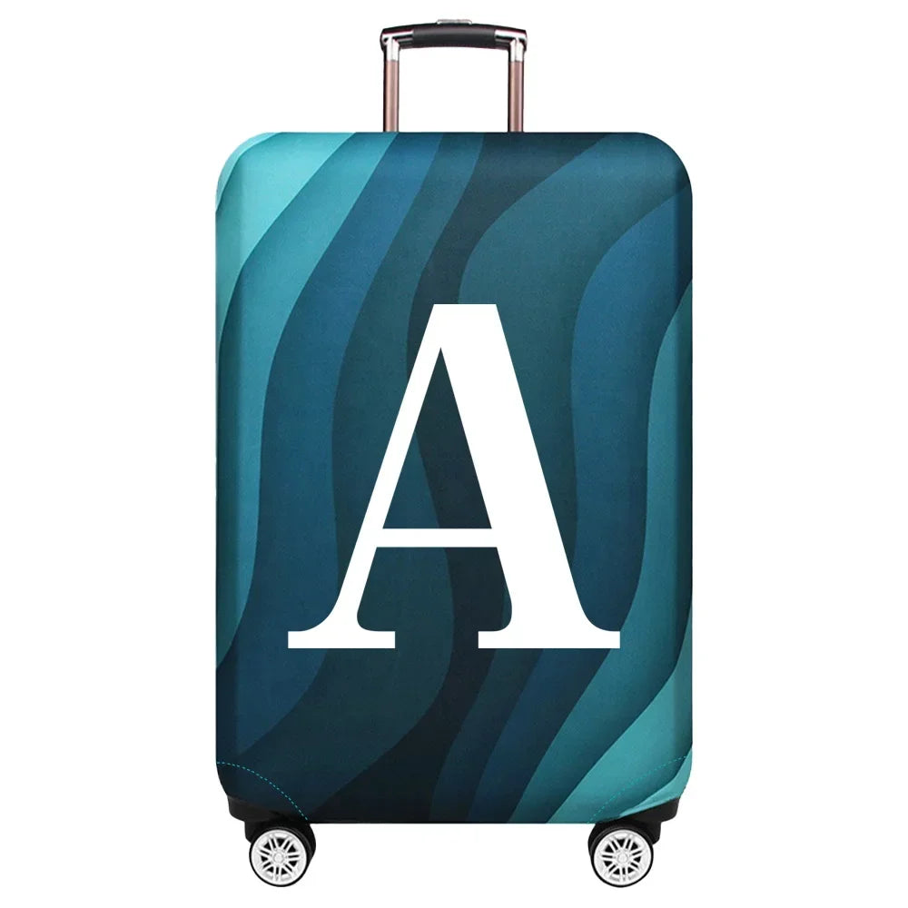 Luggage Cover Travel Suitcase Protective Cover White Series Dust-Proof Stretch Fabric for 18-32inch Baggage Case