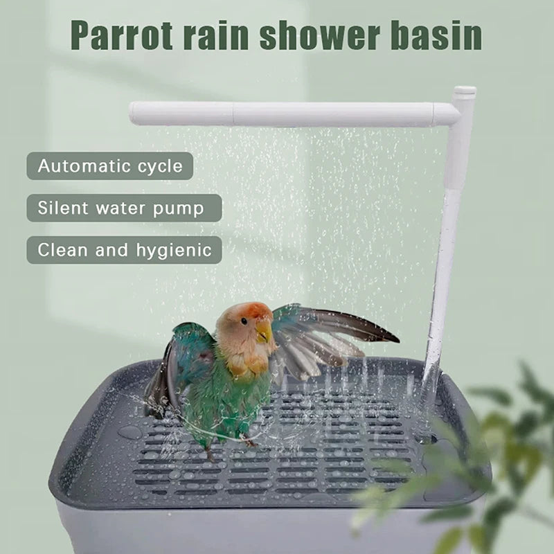 New Sale New Automatic Parrot Bird Bath Tub USB Electric Pet Circulating Water Bathtub Shower Fountain Pet Supplies