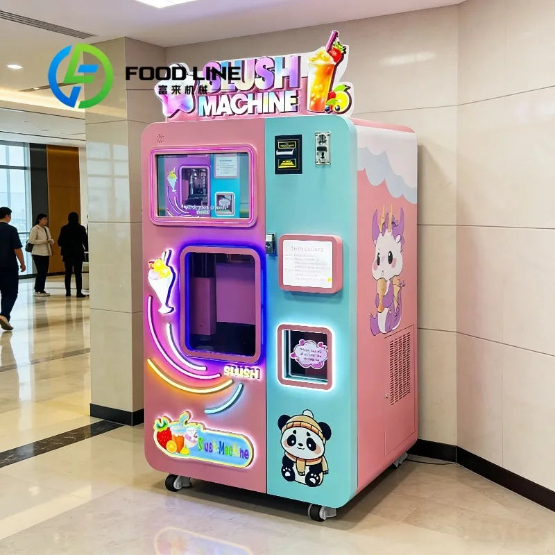 Sweetener Optional Slush Vending Machine Adapt Normal Sugar Syrup And Zero Calorie Sugar Free Base To Make Regular