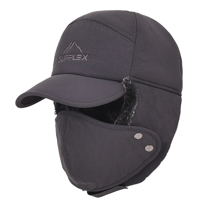 Thicken Winter Warm Hat Men Faux Fur Ear Flap Cap Women Soft Thermal Bonnets Hats for Outdoor Fishing Skiing Cap Hats