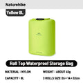 Naturehike Rolled Storage Bag Outdoor Travel Hiking Lightweight Waterproof Vacuum Compression Dispenser Bags Portable Organizer