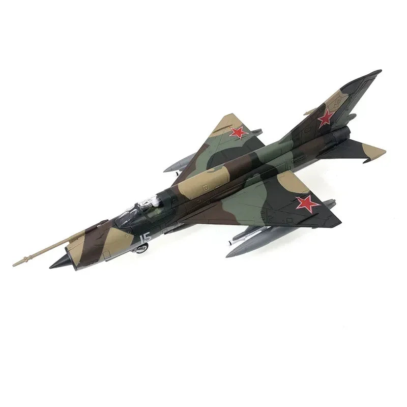 1/72 Scale Soviet Union Airforce MIG-21 Mig 21 Mig21 Fighter Air Force Diecast Aircraft Plane Model Alloy AirlineToy