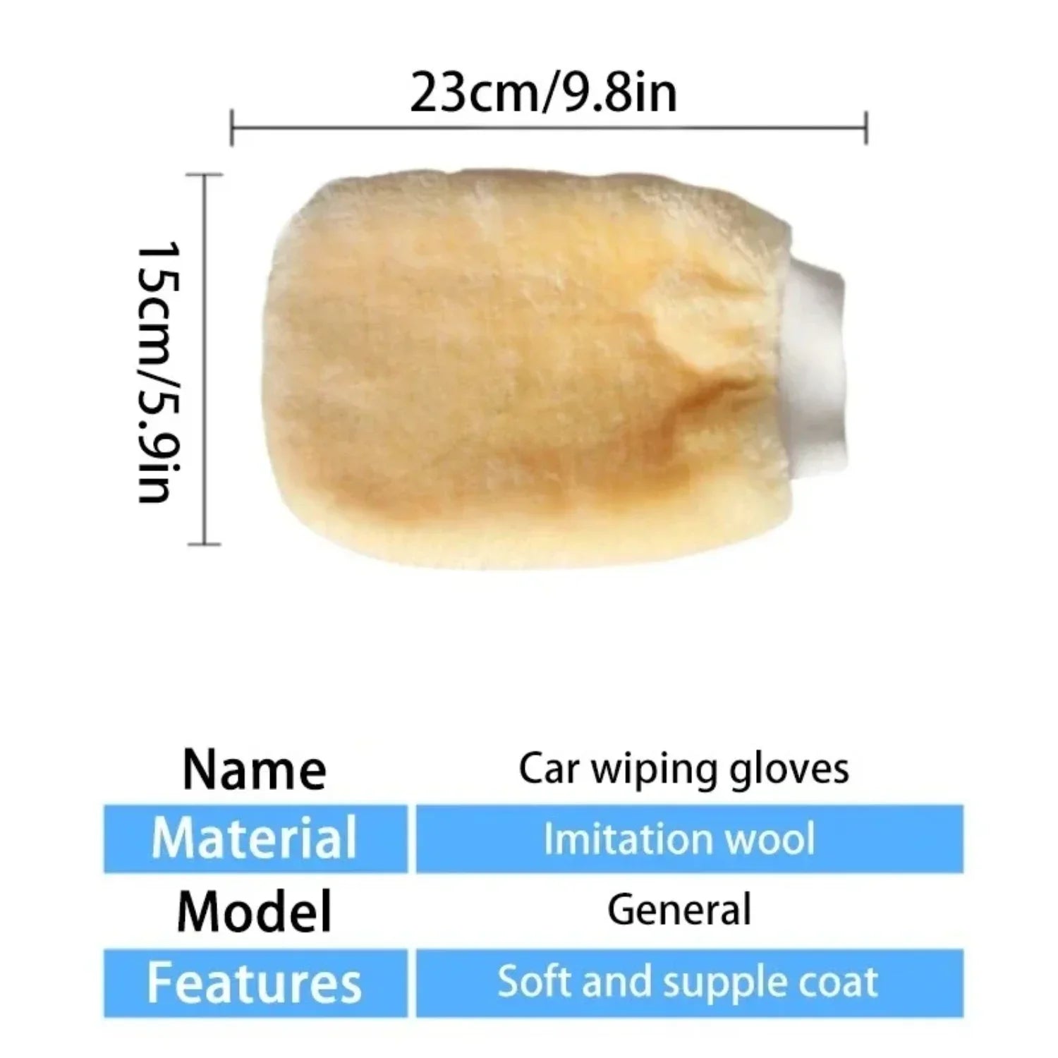 1-10 PCS Car Wash Microfiber Gloves Soft Thickened Wool Plush Waterproof Car Cleaning Mitt Double-faced Glove Car Wash Supplies