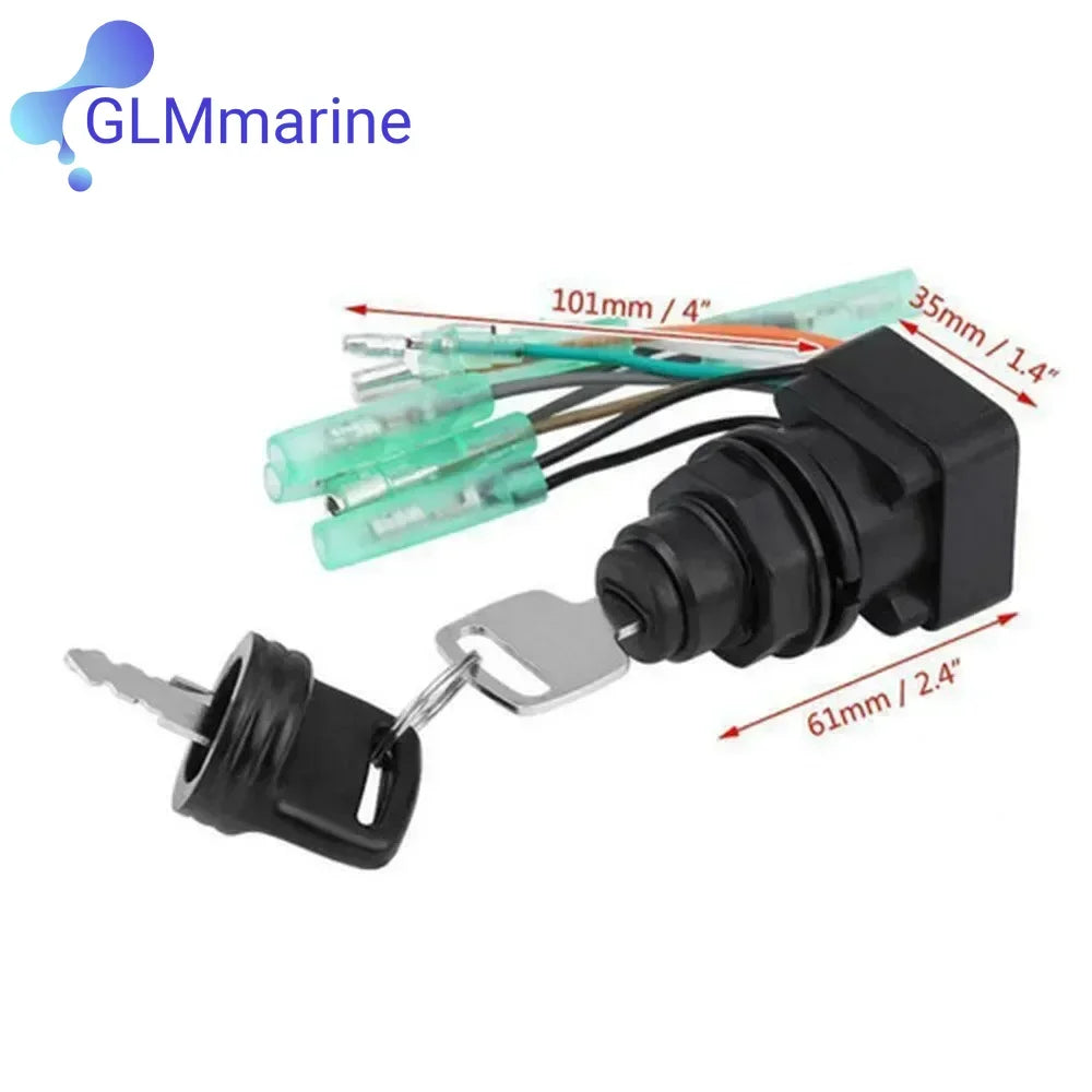 37110-99E00 Key Switch Ignition for Suzuki DT25 To DT225 Outboards Engines Motors Parts 37110-92E01