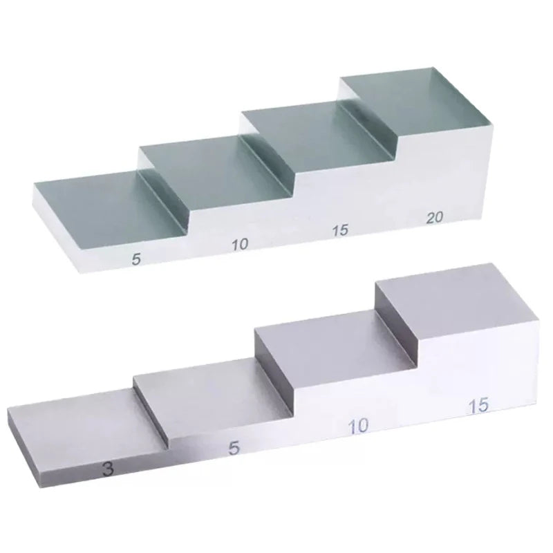 Ultrasonic thickness test blocks thickness of the test piece 4/5 step test blockcalibration block for ultrasonic thickness gauge
